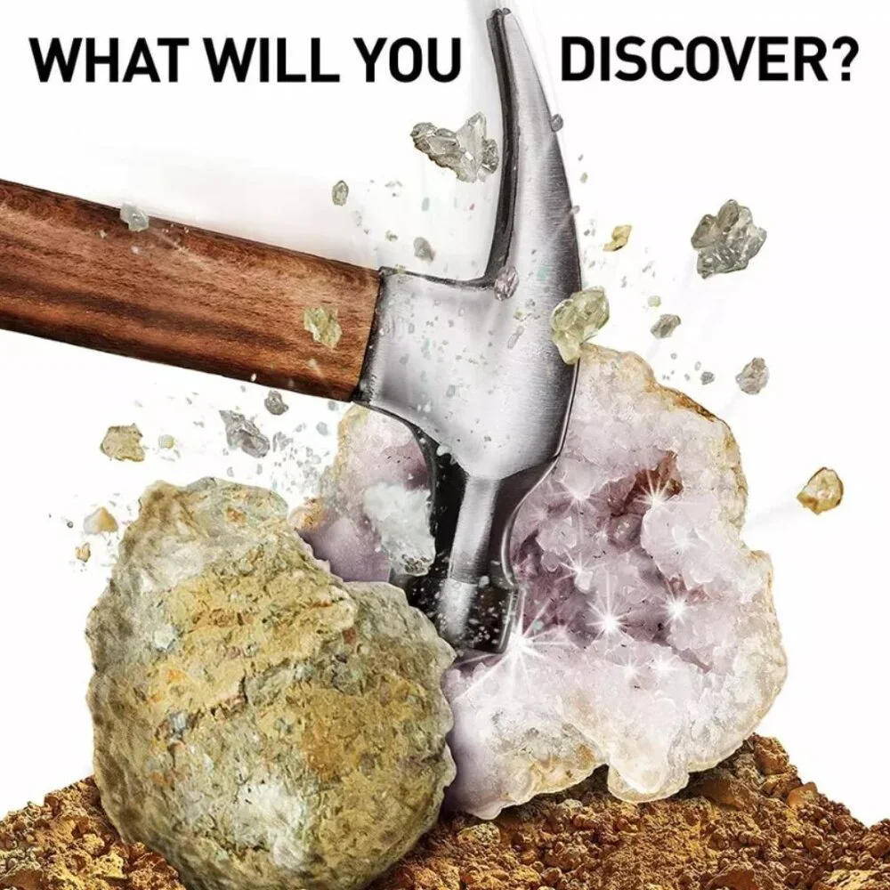 NEW National Geographic Break open 15 Geodes STEM Kit Science Geology Classroom